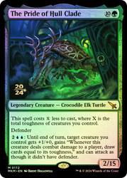 The Pride of Hull Clade (Prerelease) (Murders at Karlov Manor)\nPromo: Date Stamped\nSingle\nMagic The Gathering