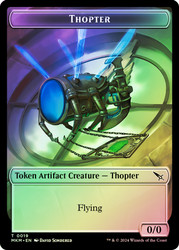 {Thopter Token} (0/0) // {Thopter Token} (1/1)\nMurders at Karlov Manor\nSingle\nMagic The Gathering