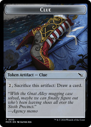 {Clue Token} (#015)\nMurders at Karlov Manor\nSingle\nMagic The Gathering