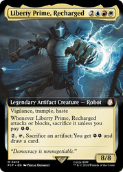 Liberty Prime, Recharged (Extended Art)\nFallout Commander - Variants\nSingle\nMagic The Gathering