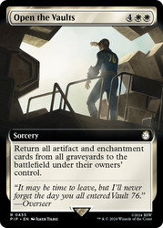 Open the Vaults (Extended Art)\nFallout Commander - Variants\nSingle\nMagic The Gathering