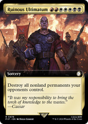 Ruinous Ultimatum (Extended Art)\nFallout Commander - Variants\nSingle\nMagic The Gathering