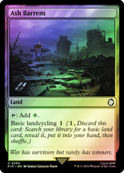 Ash Barrens\nFallout Commander\nSingle\nMagic The Gathering