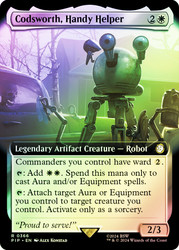 Codsworth, Handy Helper (Extended Art)\nFallout Commander - Variants\nSingle\nMagic The Gathering