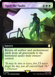 Open the Vaults (Extended Art)\nFallout Commander - Variants\nSingle\nMagic The Gathering