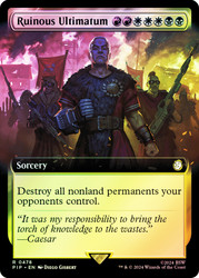 Ruinous Ultimatum (Extended Art)\nFallout Commander - Variants\nSingle\nMagic The Gathering