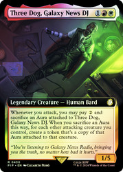 Three Dog, Galaxy News DJ (Extended Art)\nFallout Commander - Variants\nSingle\nMagic The Gathering