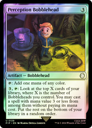 Perception Bobblehead\nFallout Commander\nSingle\nMagic The Gathering