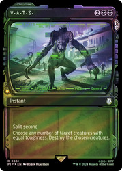 V.A.T.S. (Showcase) (Surge Foil)\nFallout Commander - Alternate Foil Variants\nSingle\nMagic The Gathering