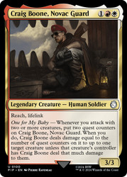 Craig Boone, Novac Guard\nFallout Commander\nSingle\nMagic The Gathering