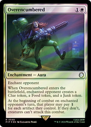 Overencumbered (Surge Foil)\nFallout Commander - Alternate Foil\nSingle\nMagic The Gathering