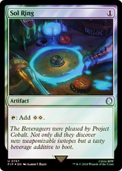 Sol Ring (Surge Foil)\nFallout Commander - Alternate Foil\nSingle\nMagic The Gathering
