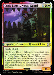 Craig Boone, Novac Guard\nFallout Commander\nSingle\nMagic The Gathering