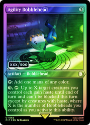 Agility Bobblehead (Serial Number)\nFallout Commander - Serialized\nSingle\nMagic The Gathering