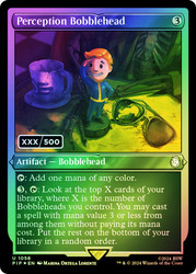 Perception Bobblehead (Serial Number)\nFallout Commander - Serialized\nSingle\nMagic The Gathering
