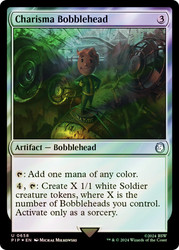 Charisma Bobblehead (Surge Foil)\nFallout Commander - Alternate Foil\nSingle\nMagic The Gathering