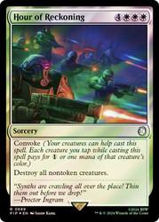 Hour of Reckoning (Surge Foil)\nFallout Commander - Alternate Foil\nSingle\nMagic The Gathering
