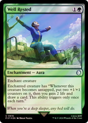 Well Rested (Surge Foil)\nFallout Commander - Alternate Foil\nSingle\nMagic The Gathering