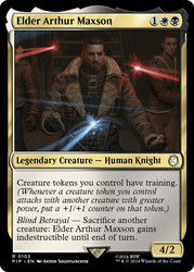 Elder Arthur Maxson\nFallout Commander\nSingle\nMagic The Gathering