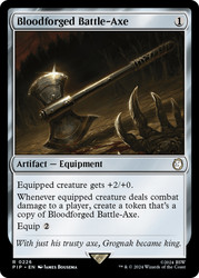 Bloodforged Battle-Axe\nFallout Commander\nSingle\nMagic The Gathering