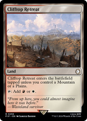 Clifftop Retreat\nFallout Commander\nSingle\nMagic The Gathering