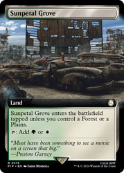 Sunpetal Grove (Extended Art)\nFallout Commander - Variants\nSingle\nMagic The Gathering
