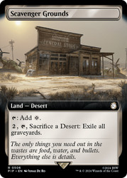 Scavenger Grounds (Extended Art)\nFallout Commander - Variants\nSingle\nMagic The Gathering