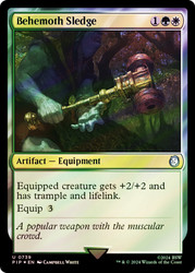 Behemoth Sledge (Surge Foil)\nFallout Commander - Alternate Foil\nSingle\nMagic The Gathering
