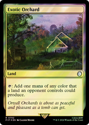 Exotic Orchard (Surge Foil)\nFallout Commander - Alternate Foil\nSingle\nMagic The Gathering