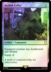 Basilisk Collar\nFallout Commander\nSingle\nMagic The Gathering