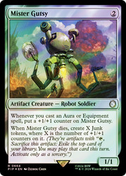 Mister Gutsy (Surge Foil)\nFallout Commander - Alternate Foil\nSingle\nMagic The Gathering