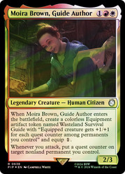 Moira Brown, Guide Author (Surge Foil)\nFallout Commander - Alternate Foil\nSingle\nMagic The Gathering