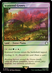 Scattered Groves (Surge Foil)\nFallout Commander - Alternate Foil\nSingle\nMagic The Gathering