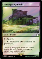 Scavenger Grounds (Surge Foil)\nFallout Commander - Alternate Foil\nSingle\nMagic The Gathering