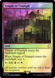 Temple of Triumph\nFallout Commander\nSingle\nMagic The Gathering