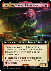 Duchess, Wayward Tavernkeep (Extended Art) (Surge Foil)\nFallout Commander - Alternate Foil Variants\nSingle\nMagic The Gathering