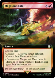 Megaton's Fate (Extended Art) (Surge Foil)\nFallout Commander - Alternate Foil Variants\nSingle\nMagic The Gathering