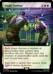 Single Combat (Extended Art) (Surge Foil)\nFallout Commander - Alternate Foil Variants\nSingle\nMagic The Gathering