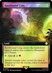 Rootbound Crag (Extended Art)\nFallout Commander - Variants\nSingle\nMagic The Gathering