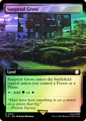 Sunpetal Grove (Extended Art)\nFallout Commander - Variants\nSingle\nMagic The Gathering
