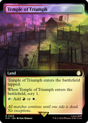 Temple of Triumph (Extended Art)\nFallout Commander - Variants\nSingle\nMagic The Gathering