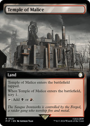 Temple of Malice (Extended Art)\nFallout Commander - Variants\nSingle\nMagic The Gathering