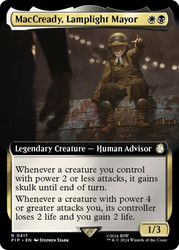 MacCready, Lamplight Mayor (Extended Art)\nFallout Commander - Variants\nSingle\nMagic The Gathering