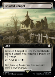 Isolated Chapel (Extended Art)\nFallout Commander - Variants\nSingle\nMagic The Gathering