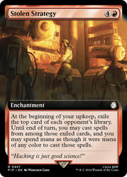 Stolen Strategy (Extended Art)\nFallout Commander - Variants\nSingle\nMagic The Gathering