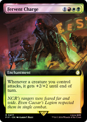 Fervent Charge (Extended Art)\nFallout Commander - Variants\nSingle\nMagic The Gathering