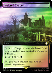 Isolated Chapel (Extended Art)\nFallout Commander - Variants\nSingle\nMagic The Gathering