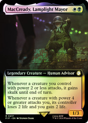 MacCready, Lamplight Mayor (Extended Art)\nFallout Commander - Variants\nSingle\nMagic The Gathering