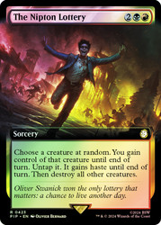 The Nipton Lottery (Extended Art)\nFallout Commander - Variants\nSingle\nMagic The Gathering