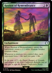 Bastion of Remembrance (Surge Foil)\nFallout Commander - Alternate Foil\nSingle\nMagic The Gathering